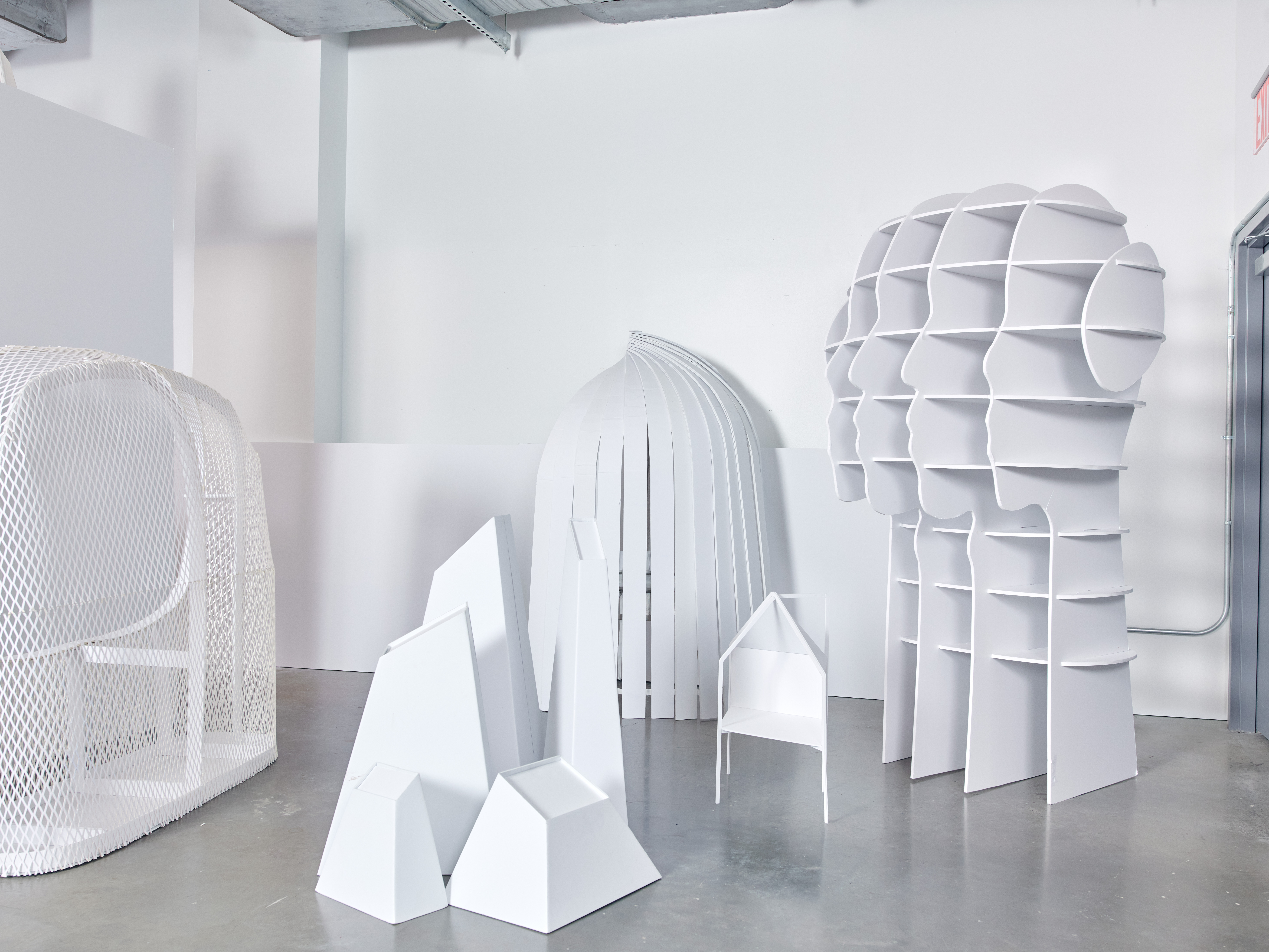 Study models for Stephen Burks’s Shelter in Place collection