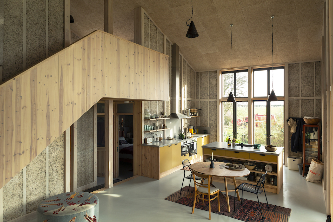  Inside the Flat House, designed by Material Cultures. (Photo: Oskar Proctor)