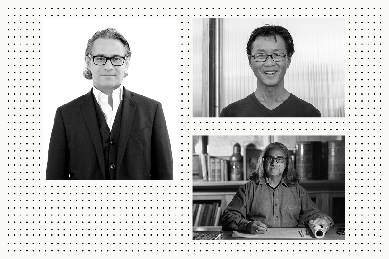 Architects Markus Dochantschi, Edwin Chan, and Channa Daswatte