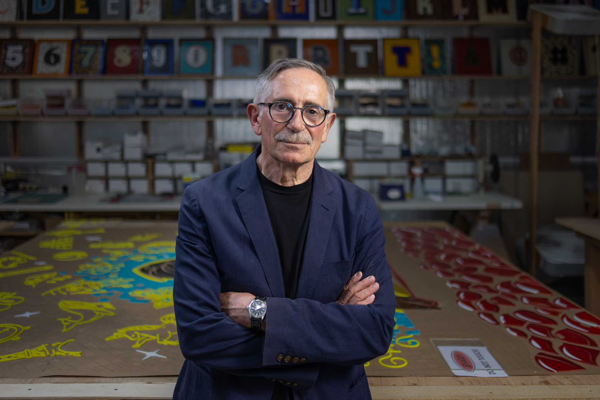 portrait of Ed Marquand in front of art space